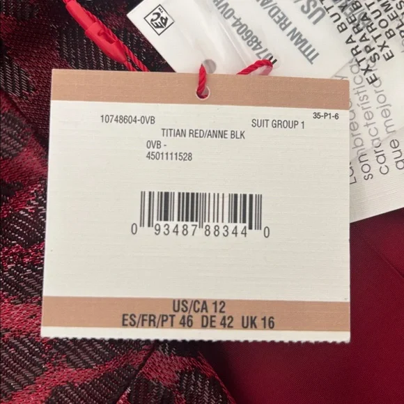 Anne Klein Animal Print Metallic Burgundy Blazer
( New ) - Picture 10 of 10